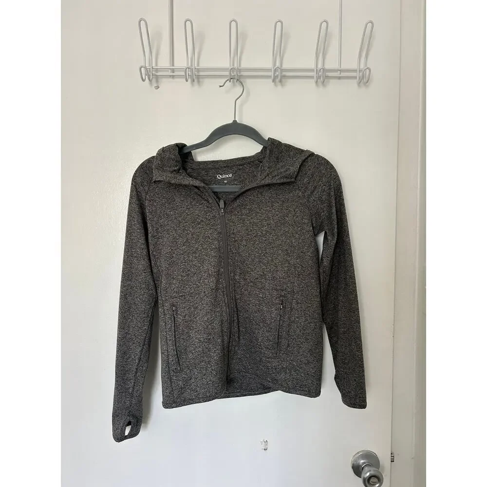 Quince KID Flowknit Active Full Zip Hoodie
